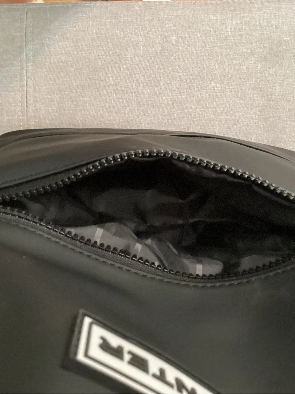 Hunter Black Men's Backpack with Red Accents